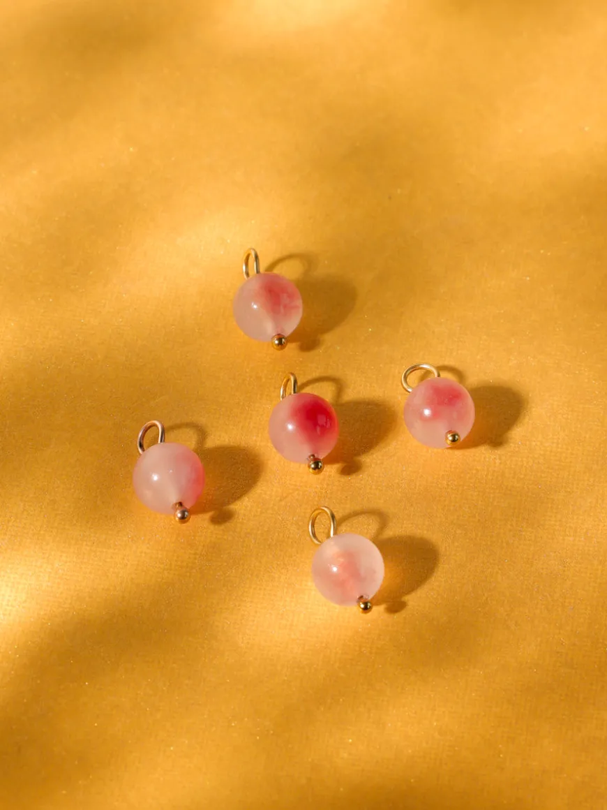 8,4mm Strawberry Pink Ohrring-Charm