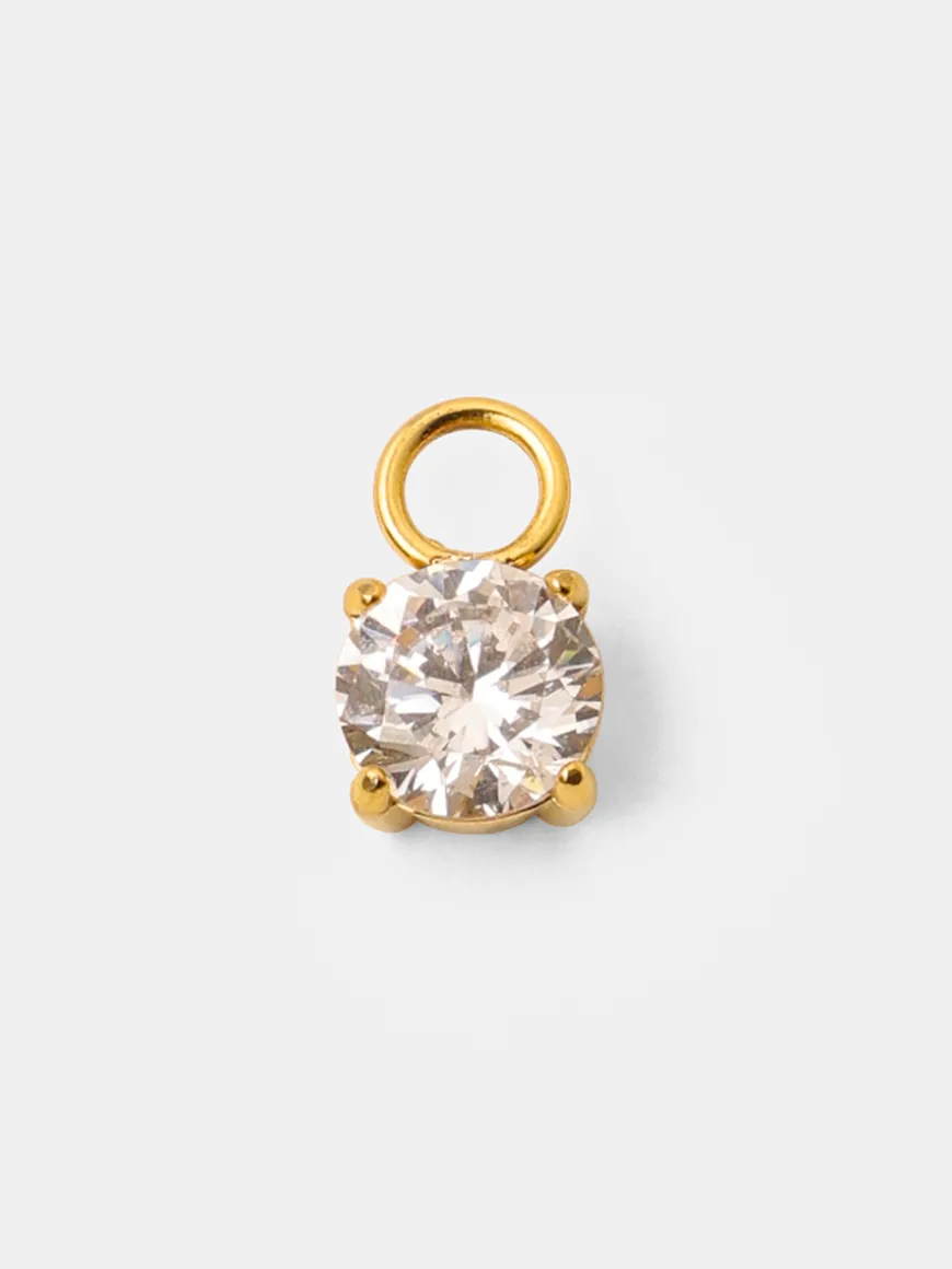 6mm Unique Sparkling Large Ohrring-Charm