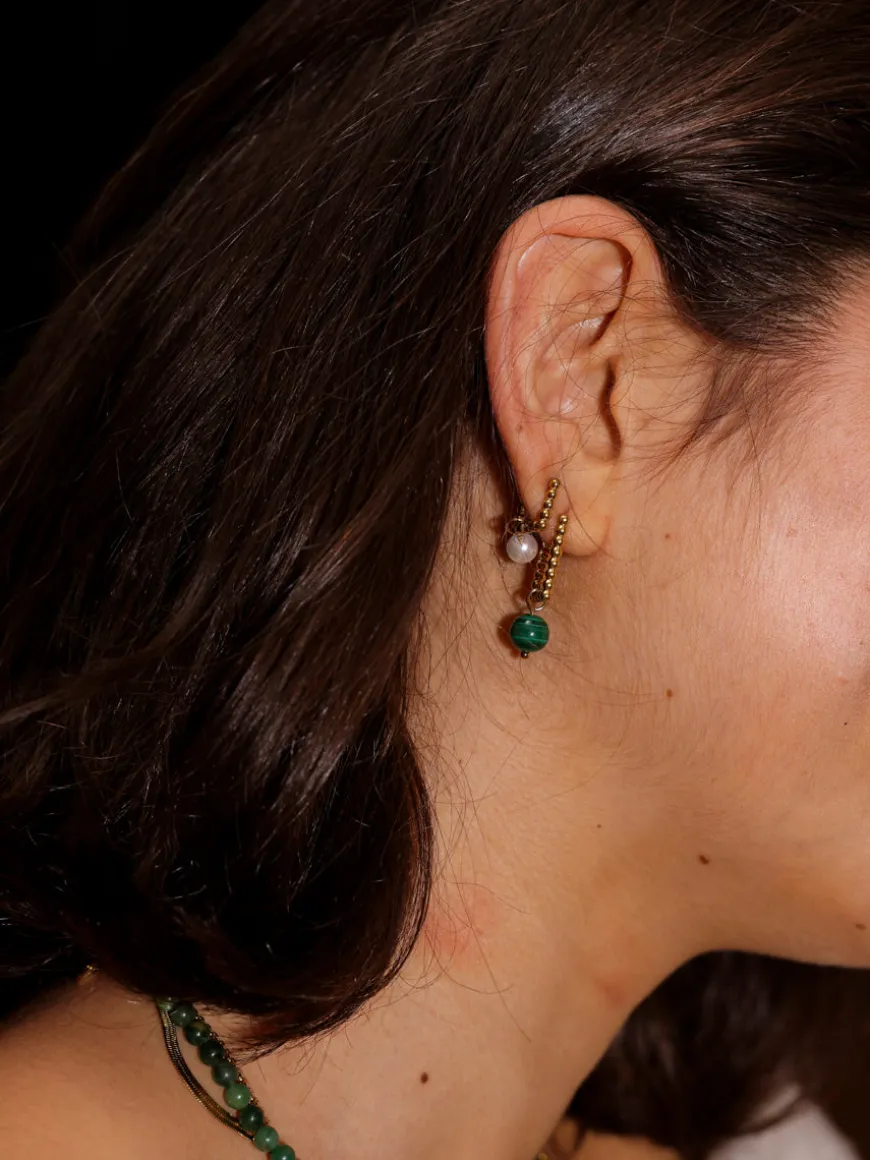 8mm Verdant Elegance Ohrring-Charm