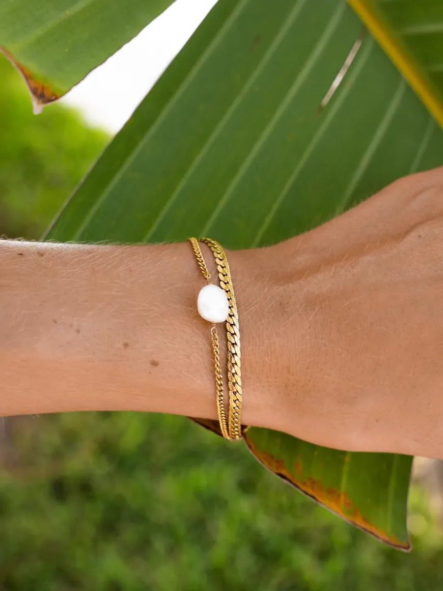 Modern Pearl Armband