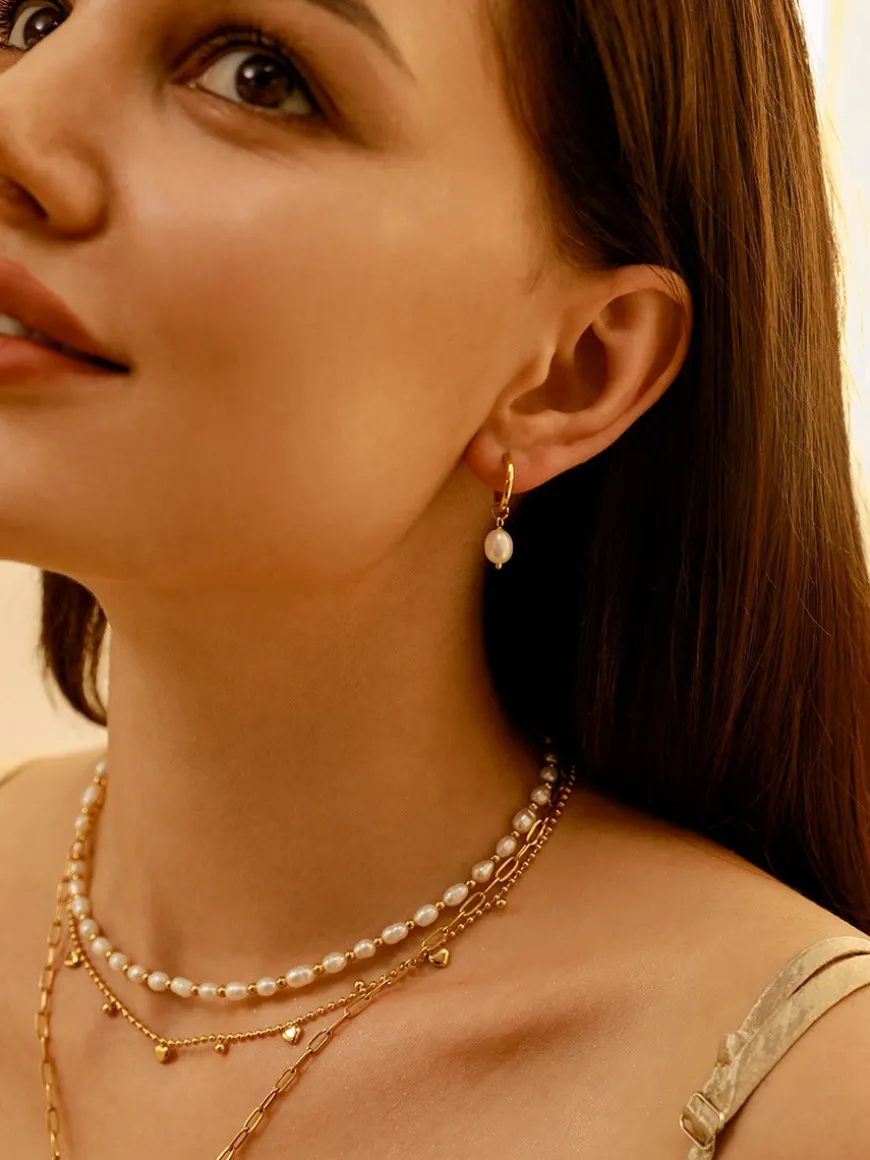 Modern Pearl Small Ohrringe