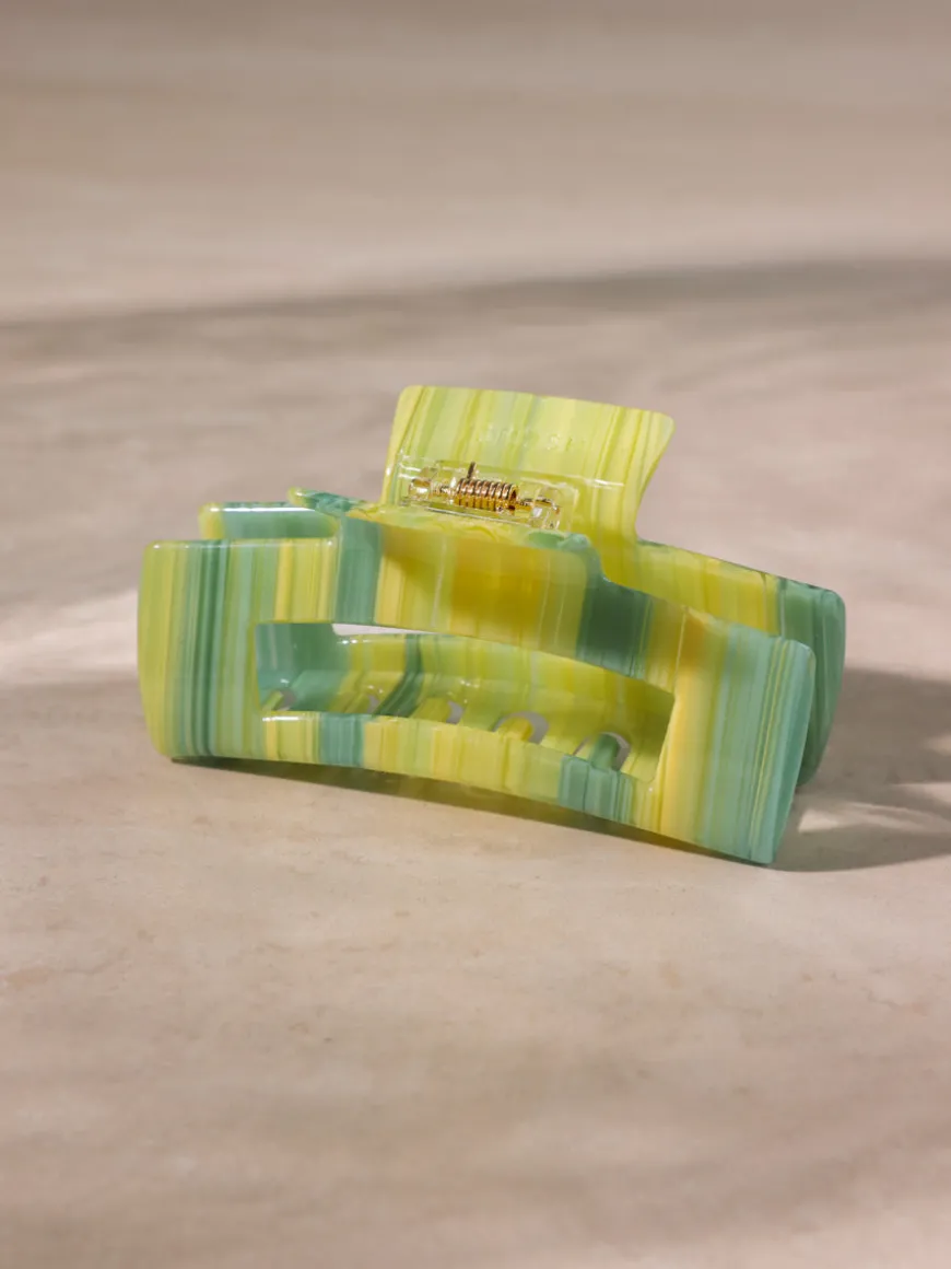Modern Style Haarklammer Green-striped