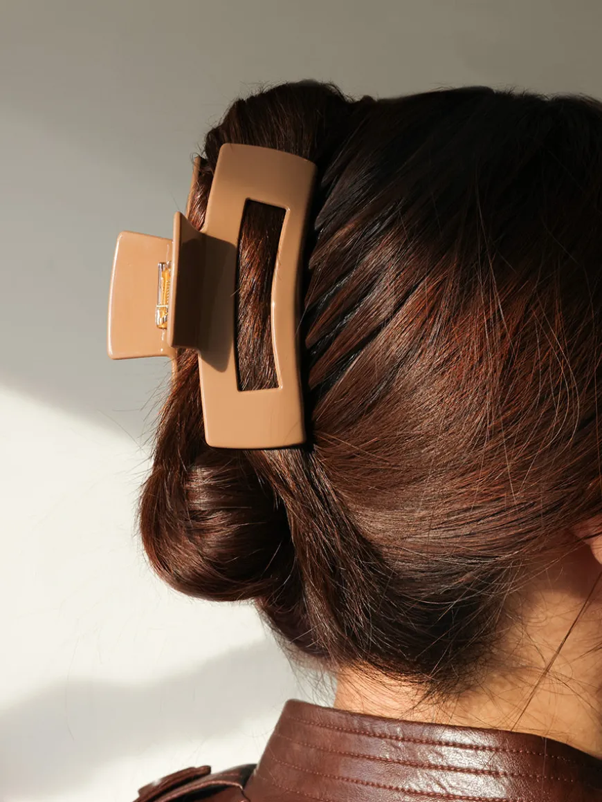 Modern Style Haarklammer Light Brown
