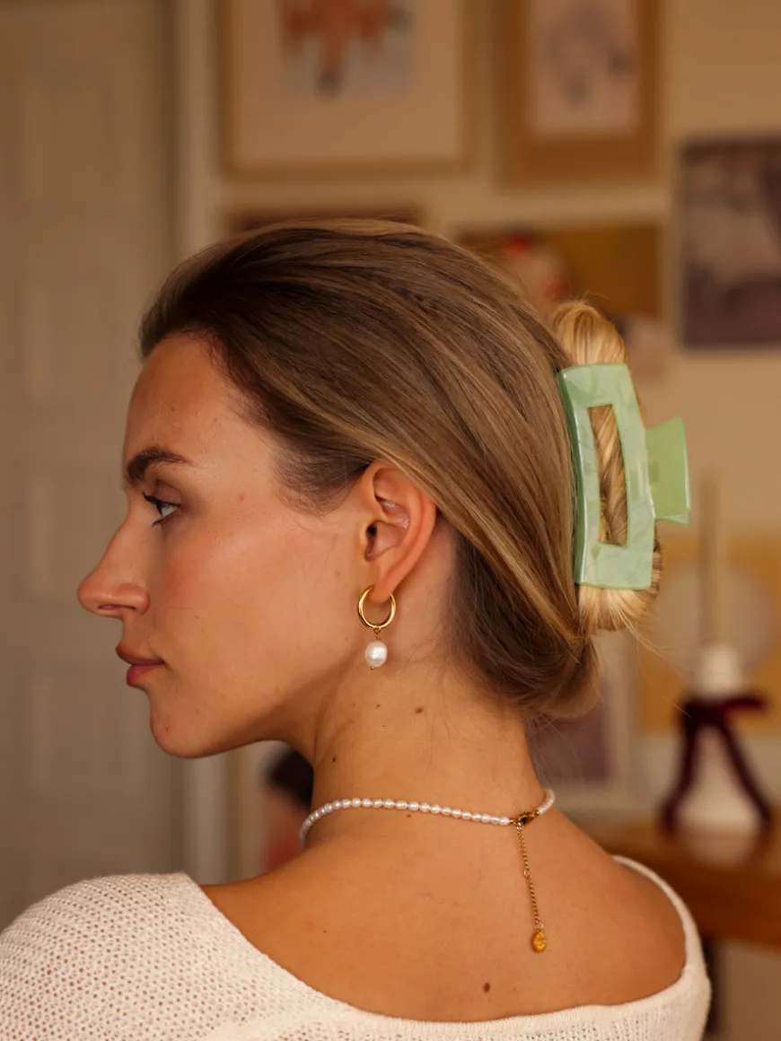 Modern Style Haarklammer Light Green