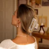 Modern Style Haarklammer White Floral
