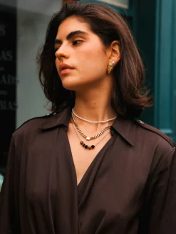 Modern Tiger's Eye Kette