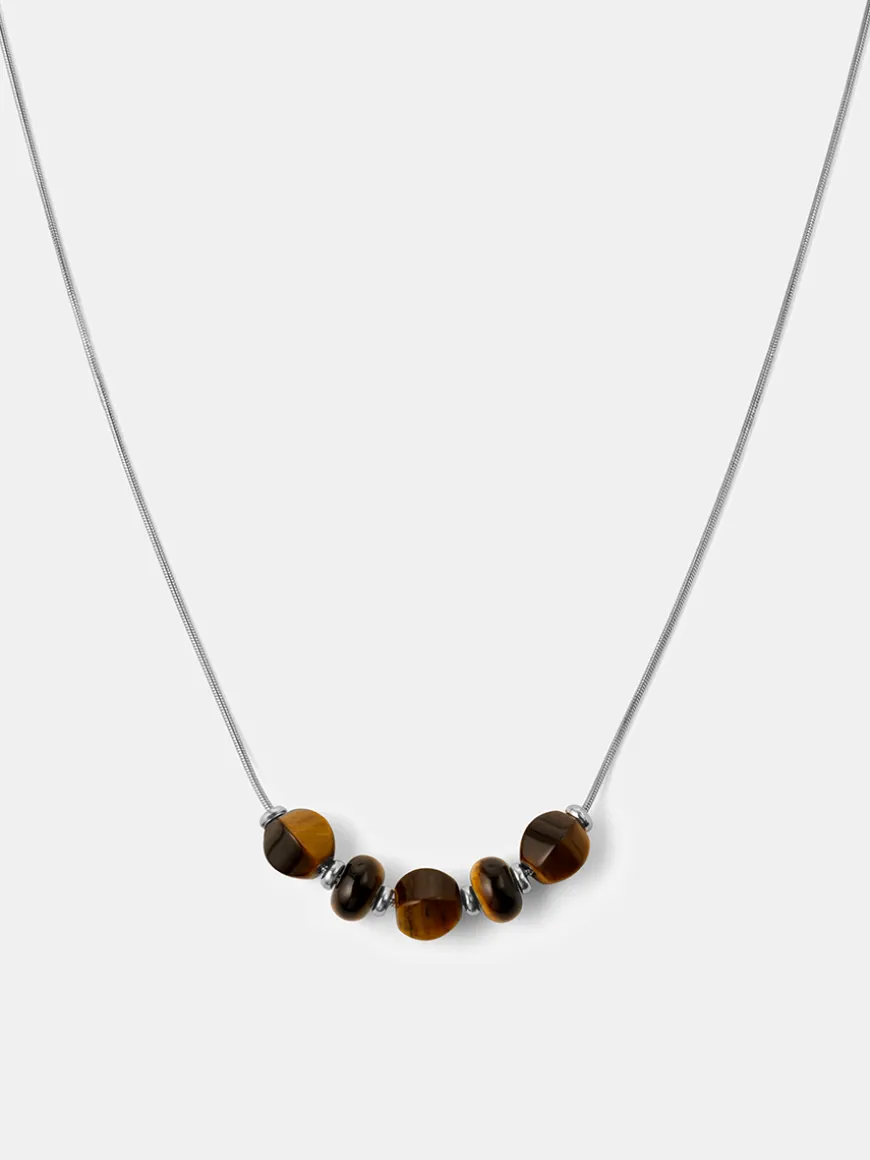 Modern Tiger's Eye Kette
