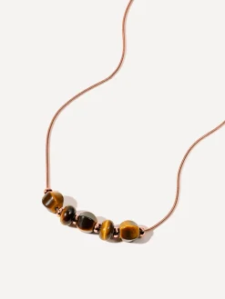 Modern Tiger's Eye Kette