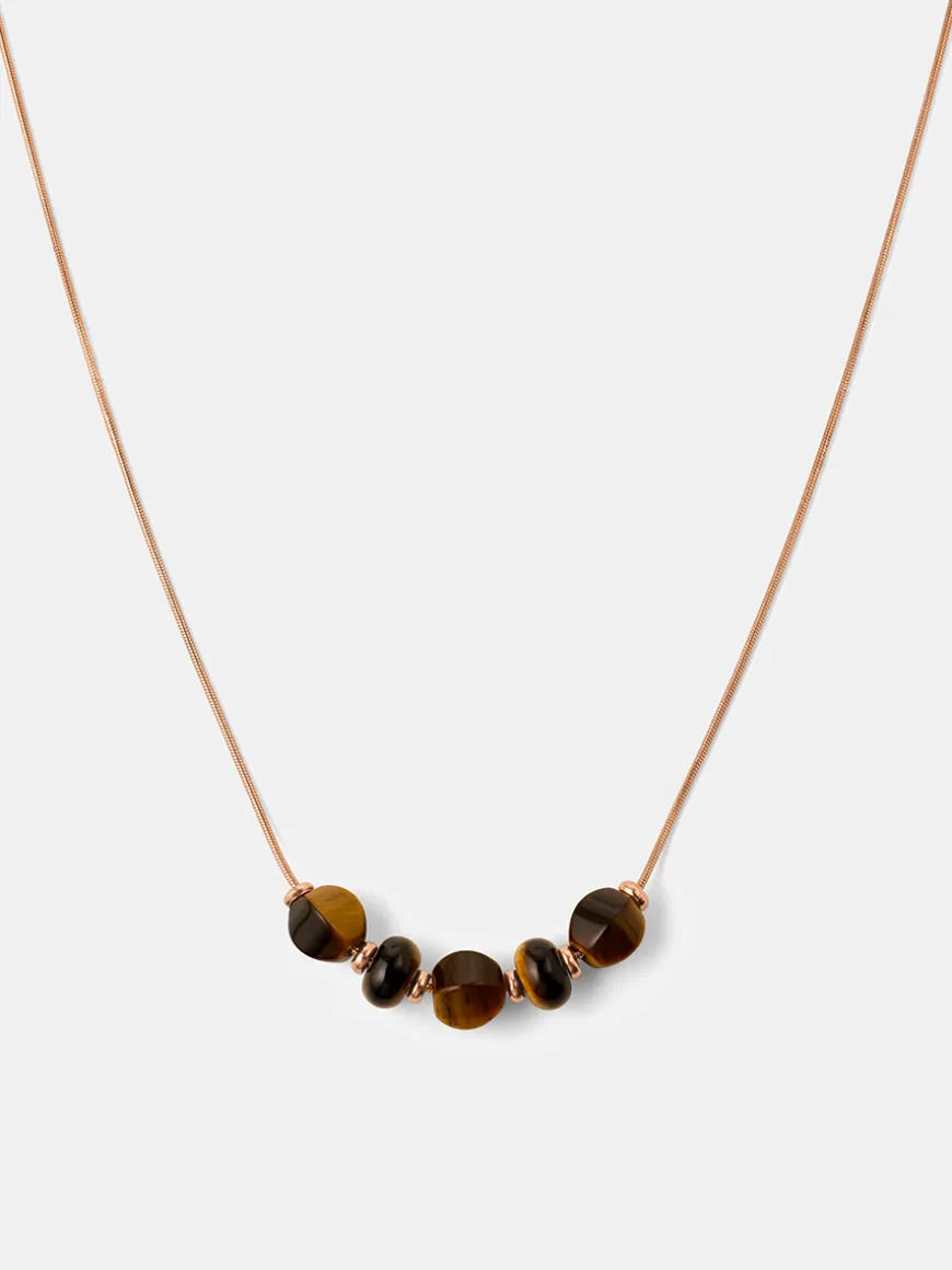 Modern Tiger's Eye Kette