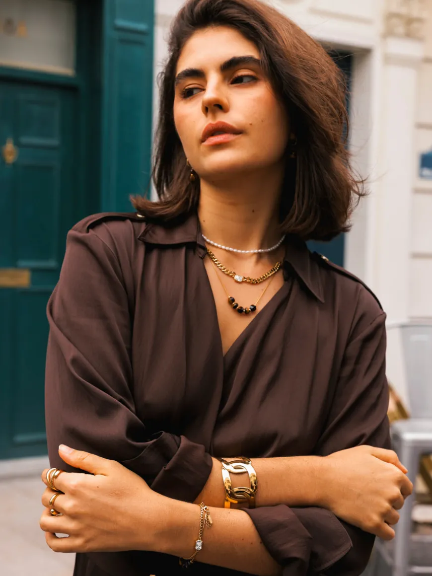 Modern Tiger's Eye Kette