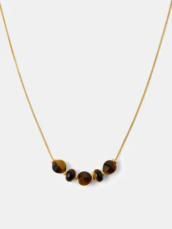Modern Tiger's Eye Kette