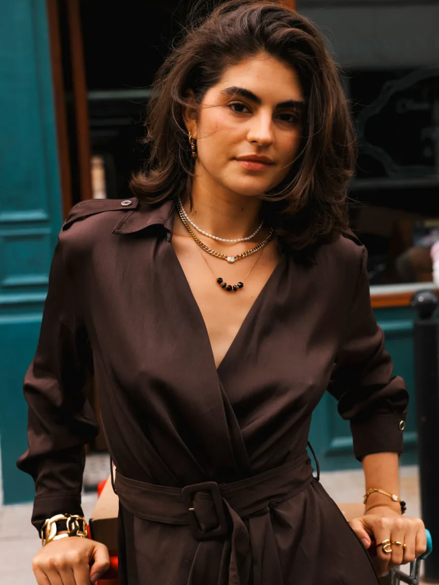 Modern Tiger's Eye Kette
