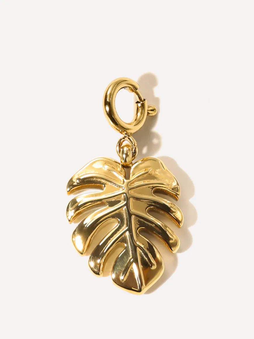 Monstera Leaf Ketten-Charm