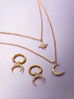 Moon Phase Crescent Ohrringe
