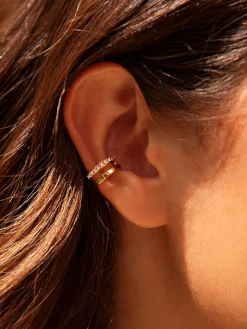 Moon Phase Duo Brilliant Earcuff