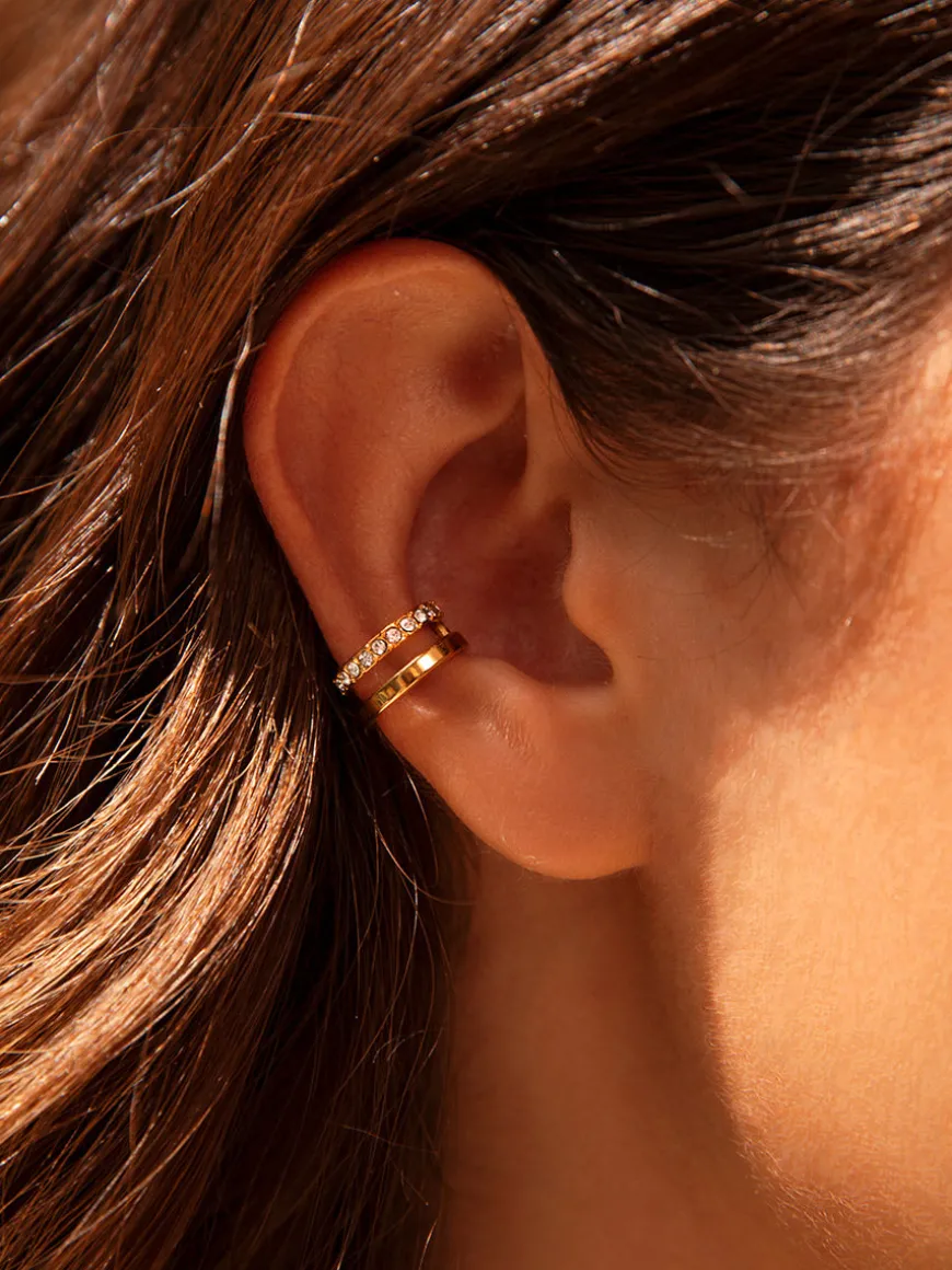 Moon Phase Duo Brilliant Earcuff