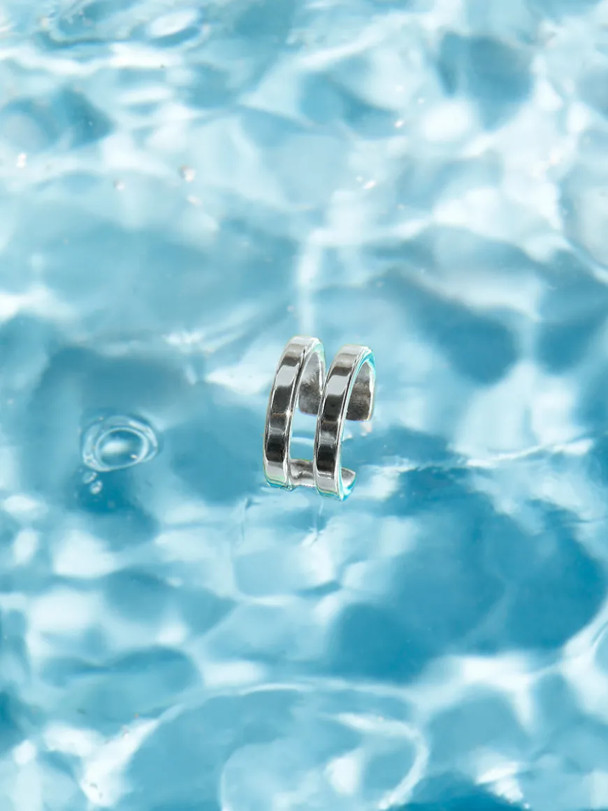 Moon Phase Duo Plain Earcuff