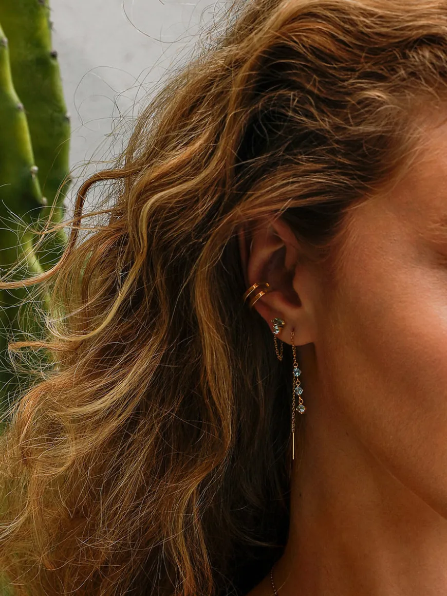 Moon Phase Duo Plain Earcuff