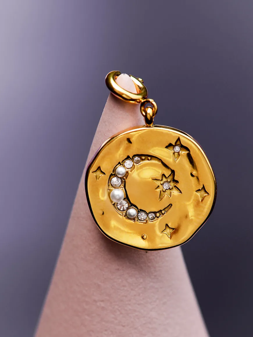 Moon Phase Gleaming Ketten-Charm