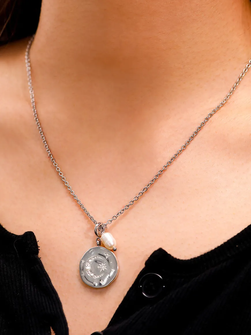 Moon Phase Gleaming Ketten-Charm