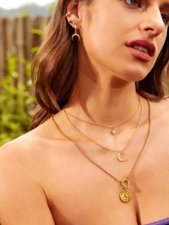 Moon Phase N Star Double Layer Kette