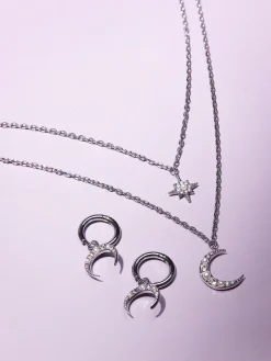 Moon Phase N Star Double Layer Kette
