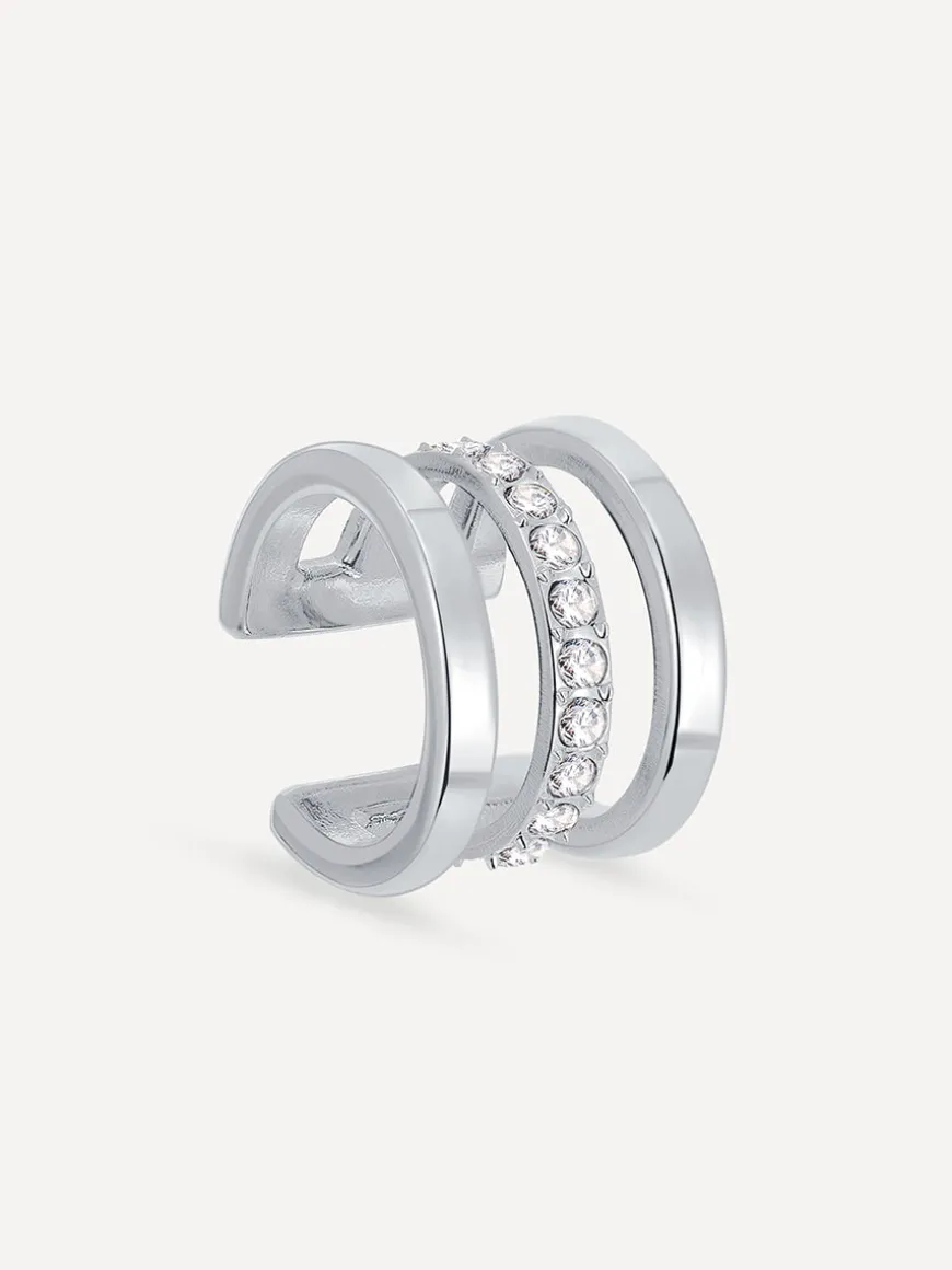 Moon Phase Trio Brilliant Earcuff