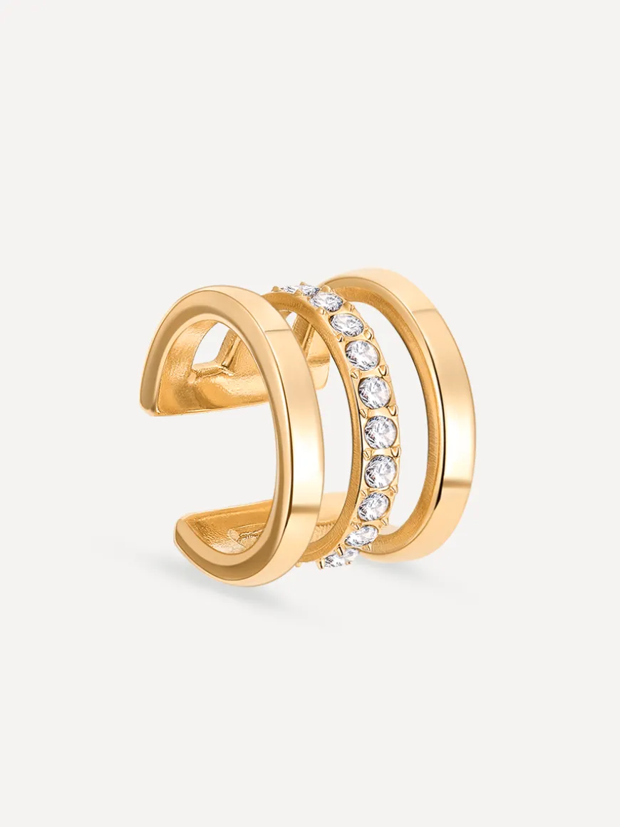 Moon Phase Trio Brilliant Earcuff