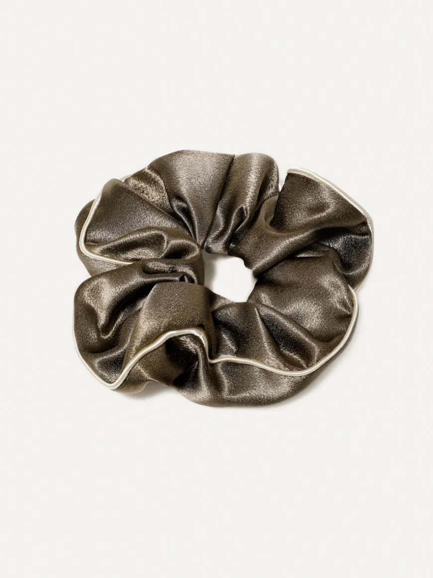 Olive Charm Scrunchie