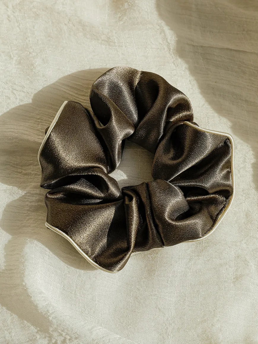 Olive Charm Scrunchie