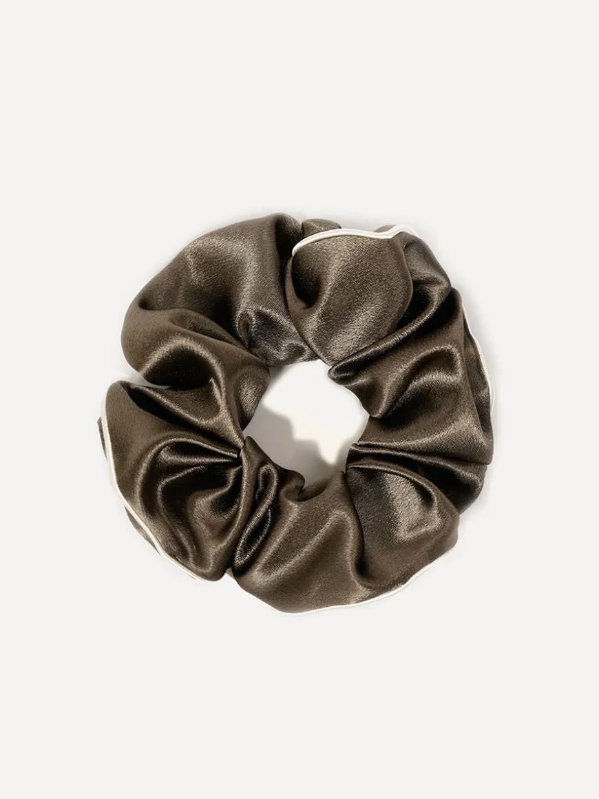 Olive Charm Scrunchie