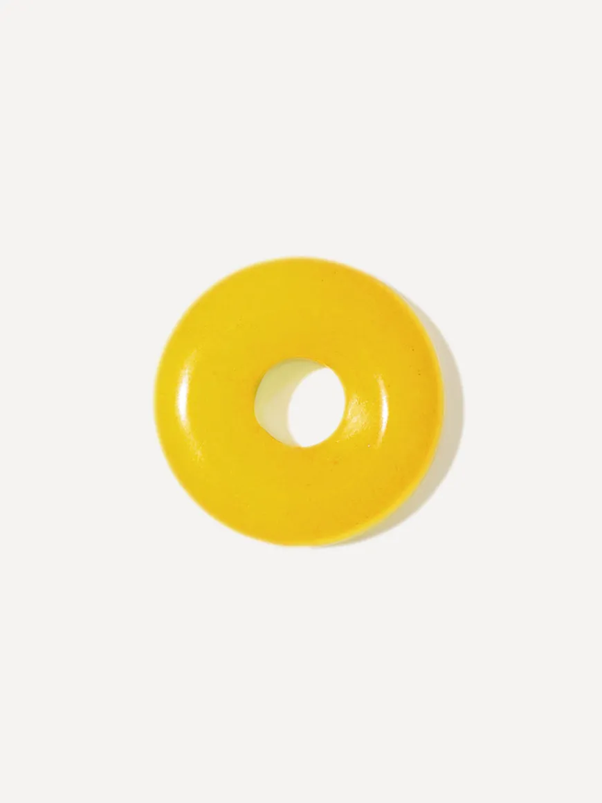 (Passend zu Ohrringen ≥ 17 mm) Dreamy Donut Yellow Ohrring-Charm