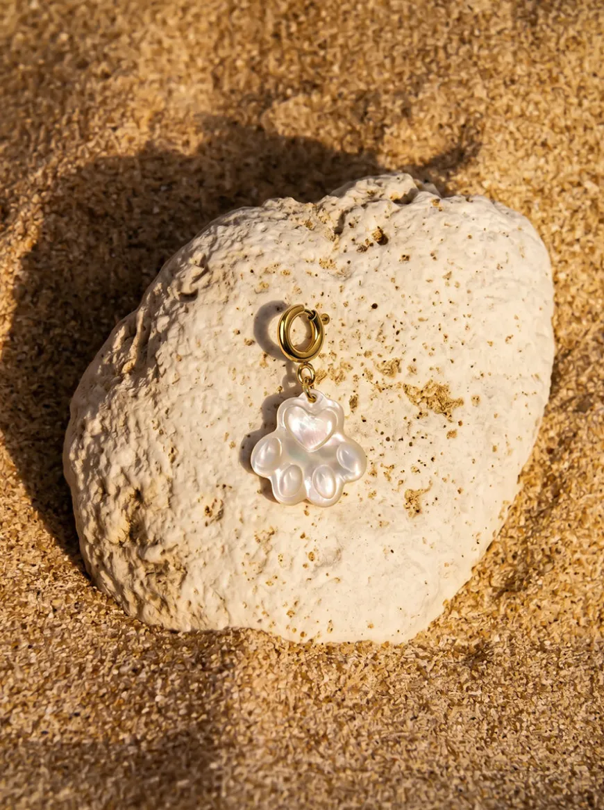 Pawprint Heart Ketten-Charm