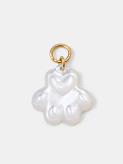 Pawprint Heart Ohrring-Charm
