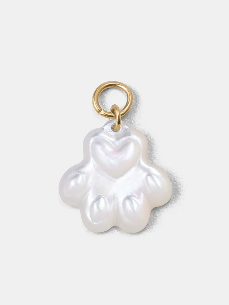 Pawprint Heart Ohrring-Charm