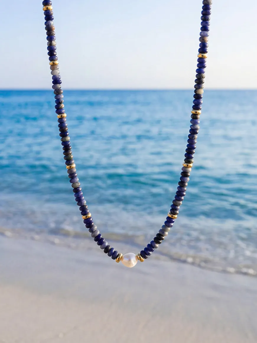 Pearl Dawn Dark Blue Kette