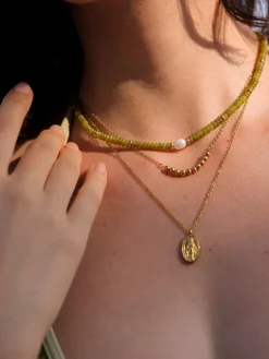 Pearl Dawn Dark Green Kette