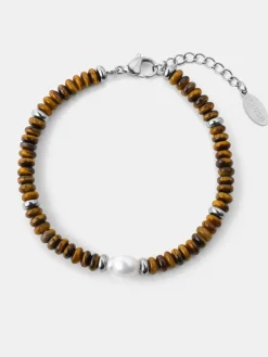 Pearl Dawn Tiger's Eye ARMBAND