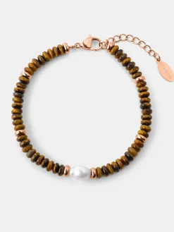 Pearl Dawn Tiger's Eye ARMBAND