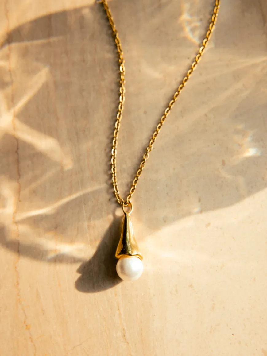 Pearlescent Drop Kette