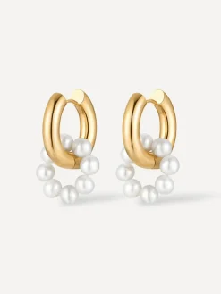 Pearl Hoop Ohrringe