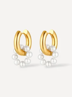 Pearl Hoop Ohrringe