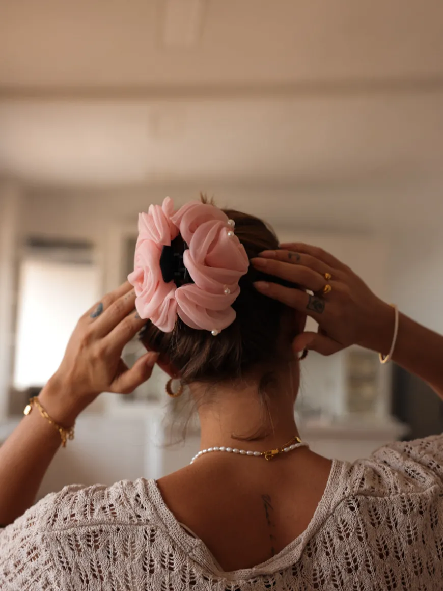 Pearl Rose Light Pink Haarklammer