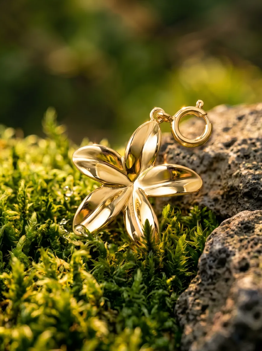Plumeria Ketten-Charm