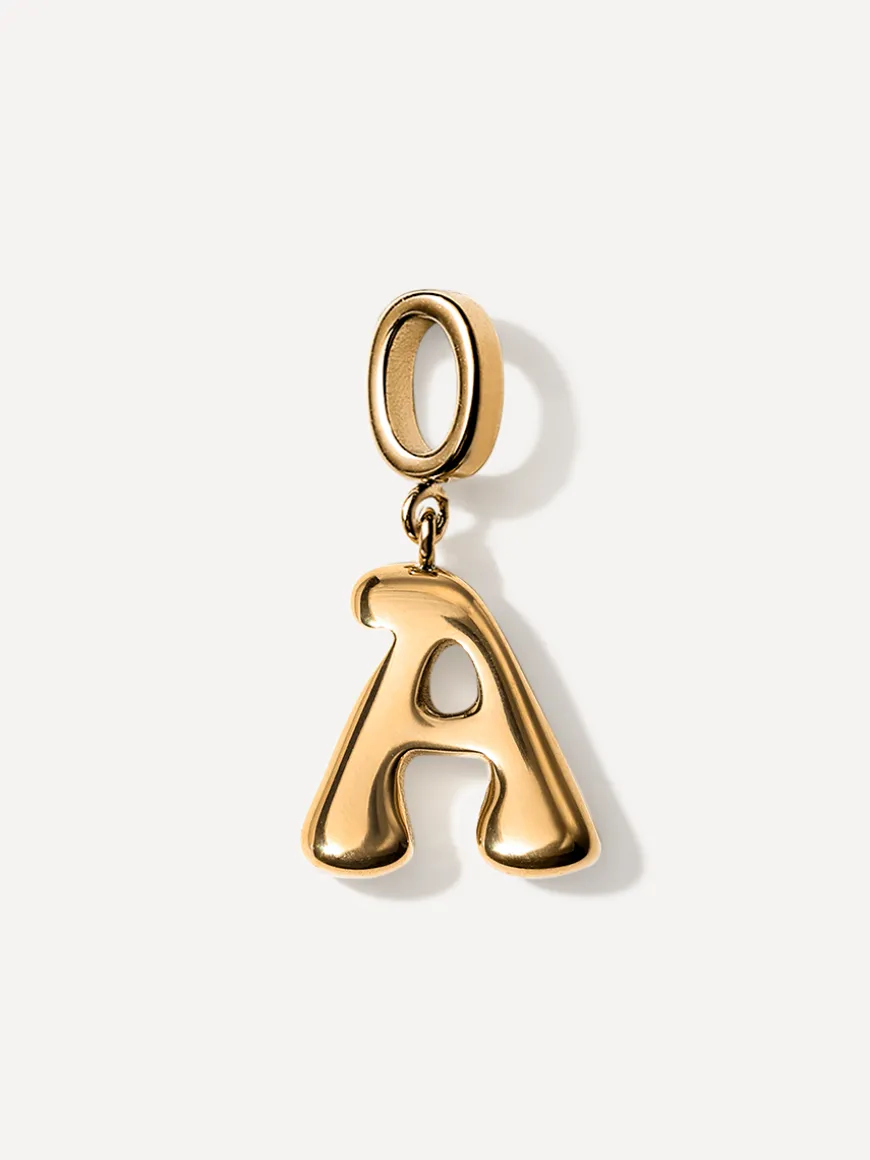 Puffy Letter Ketten-Charms