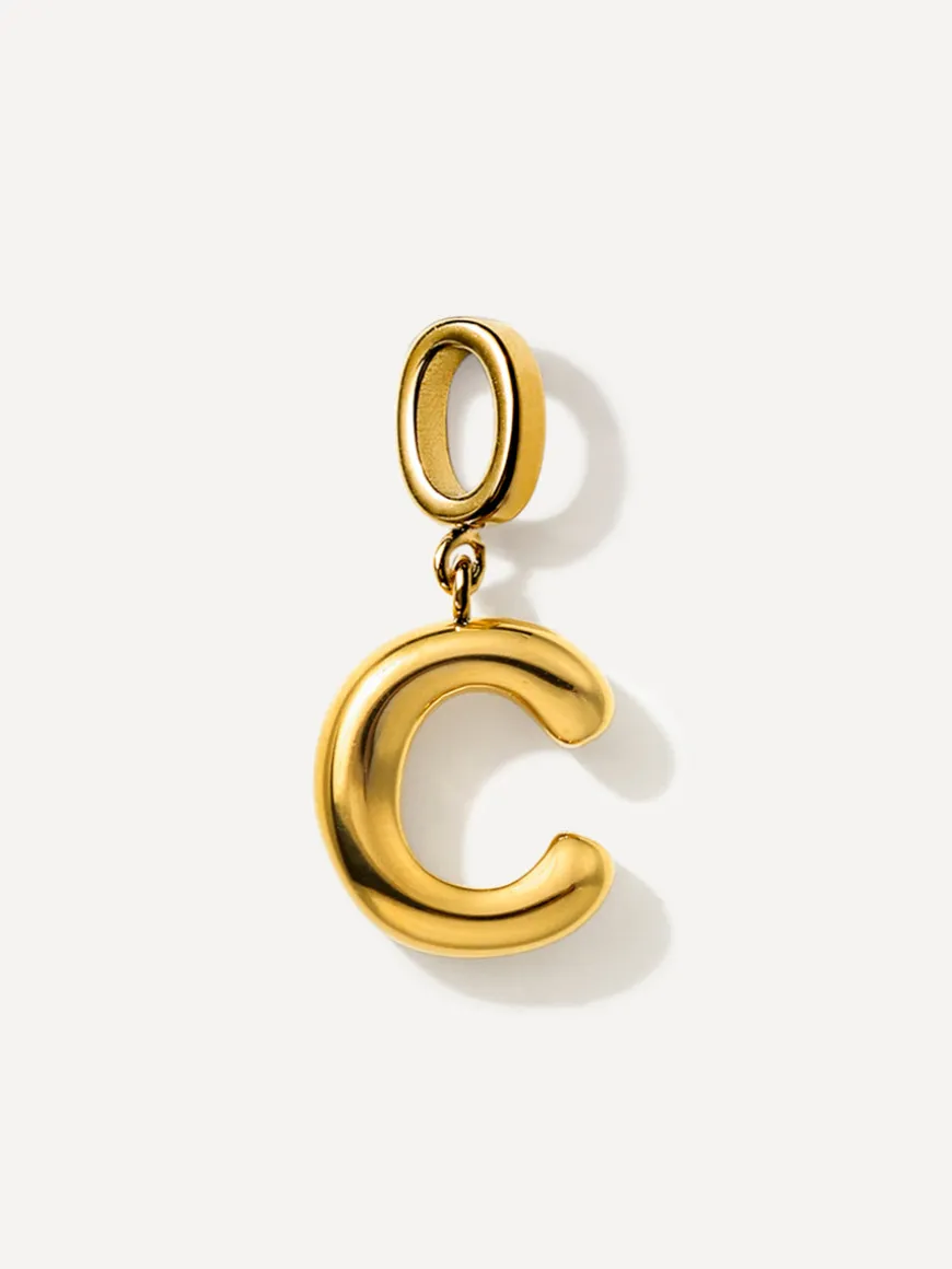 Puffy Letter Ketten-Charms