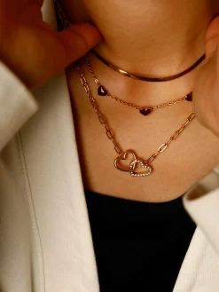 Red heart Kette
