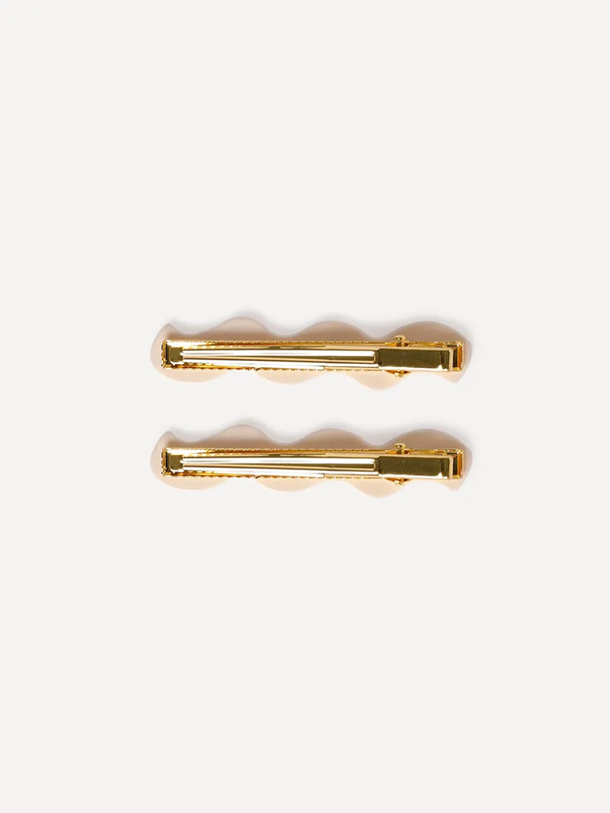 Ripple White Hairpin