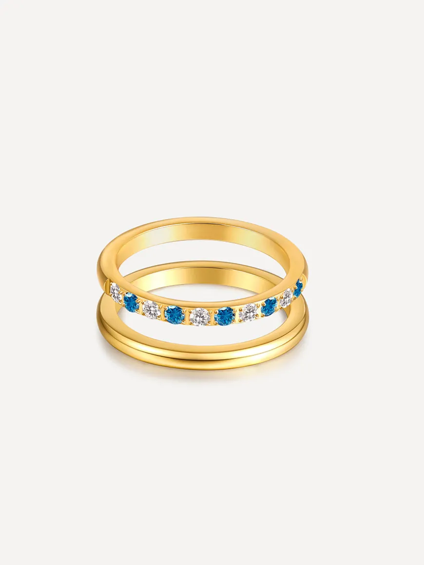 Sea and Sky Horizon Duo Ring