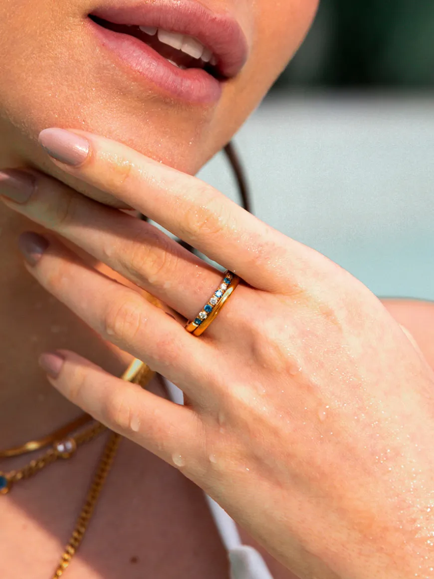 Sea and Sky Horizon Duo Ring